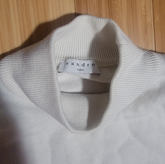 Sandro Paris Off-White pullover sweater Size XS (oversized) - Picture 2 of 5